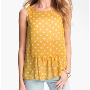 Mustard Polka Dot Tank